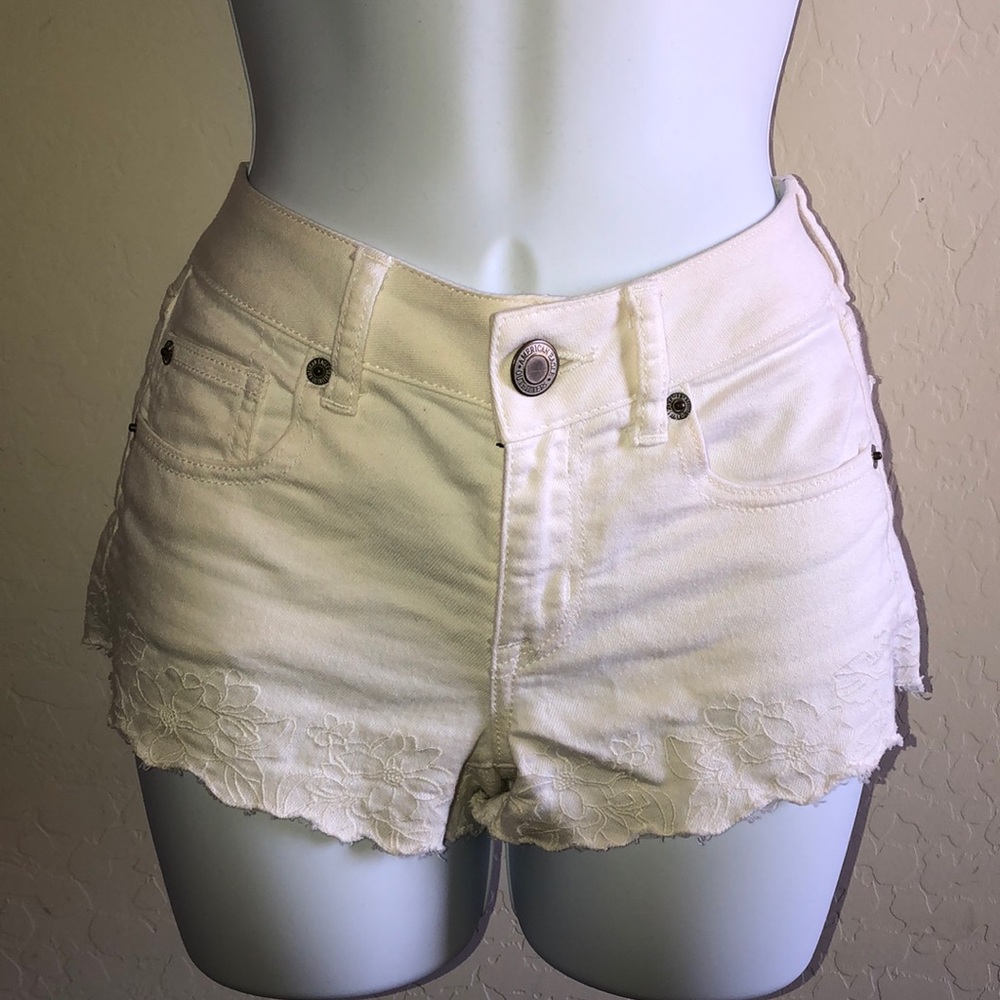 American Eagle White Shorts